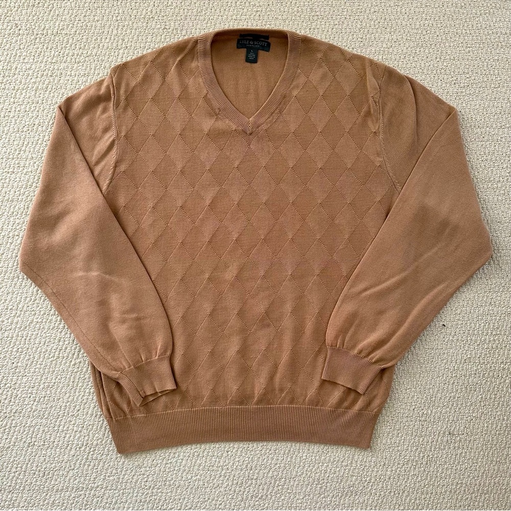 Vintage Lyle & Scott Patterned Sweater